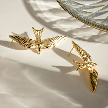 Vintage Swallow-Shaped Earrings for Women