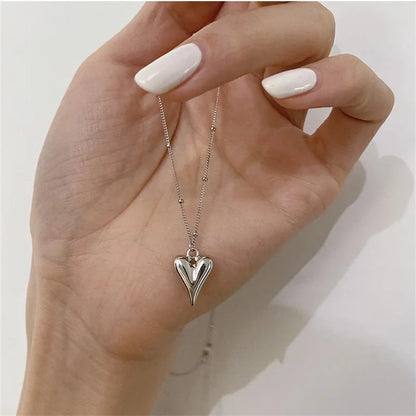 Vintage Heart Pendant Necklace for Women