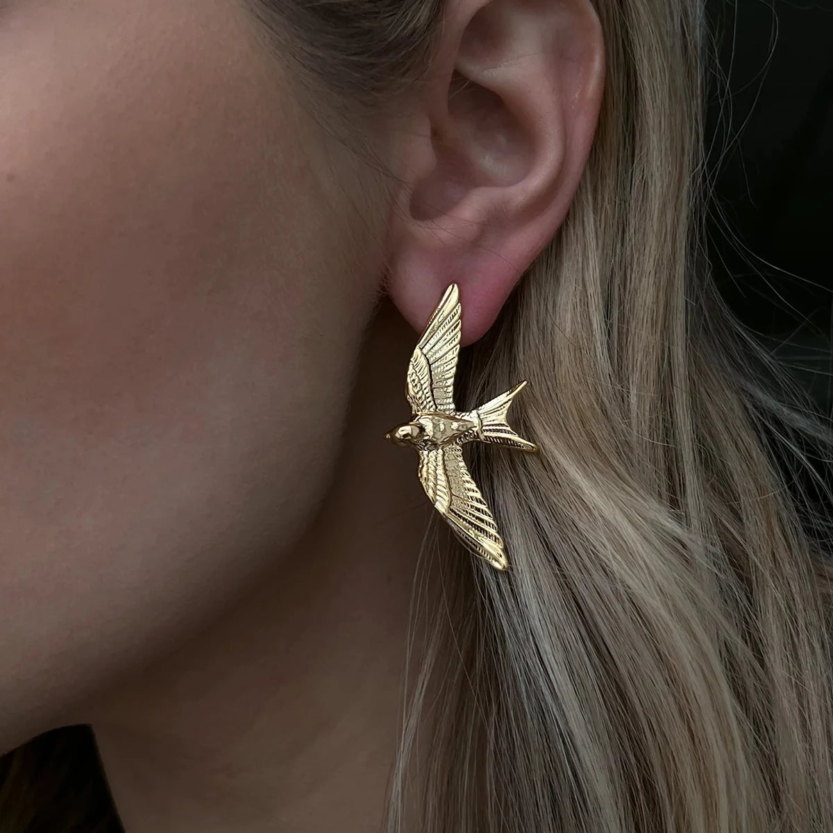 Vintage Swallow-Shaped Earrings for Women