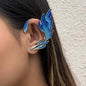 1 pcs metal lava water drop ear clip for women.